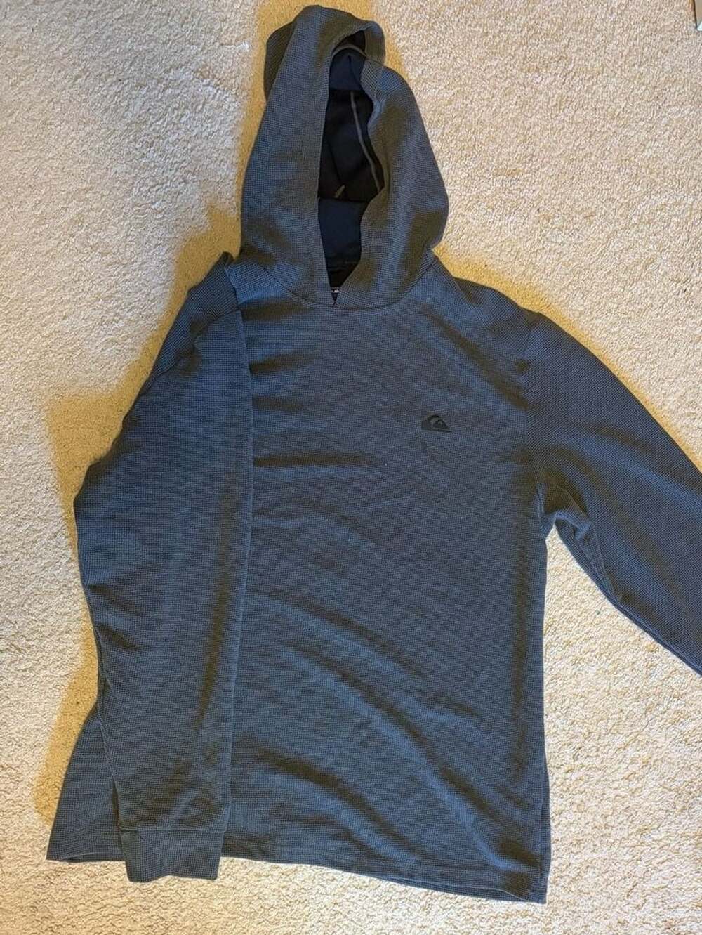 Quiksilver Mens Dryflight Textured Pullover Hoodie XL